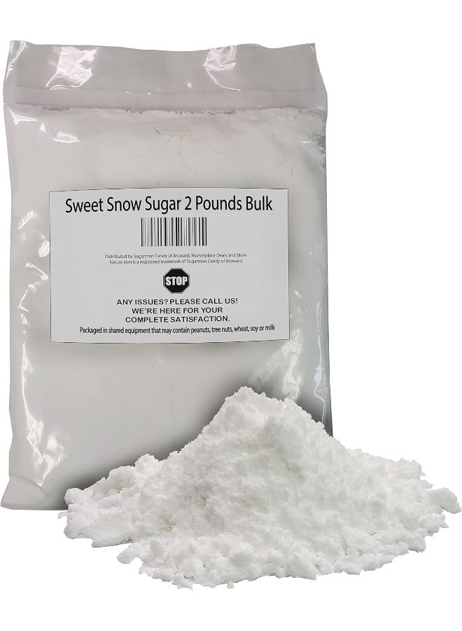 Naturejam No Melt Sweet Snow Sugar - 2 Pounds Bulk - Image 1